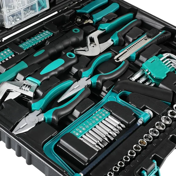 Home Repair Tool Kit - 198 Piece General Home/Auto Repair Tool Set, General Mechanic Tool Set, General Household Tool Kit, Perfe - Image 2